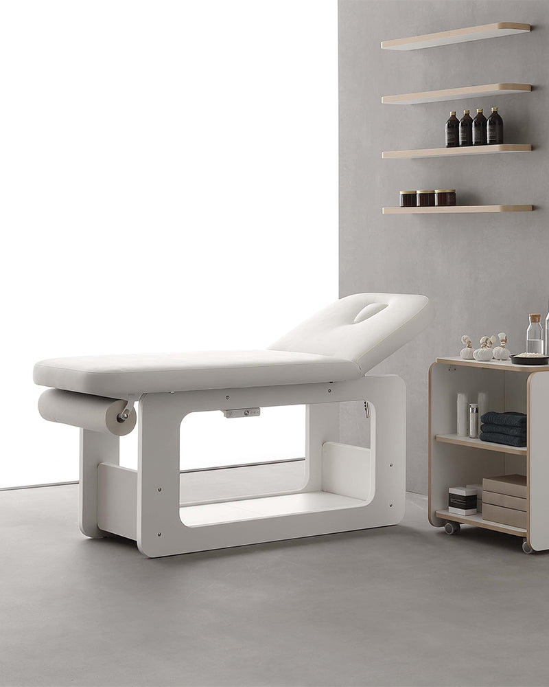 Creo - White treatment table - With heat